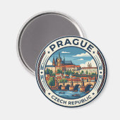 Praag Tsjechië Magneet (Voorkant / Achterkant)