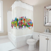 Praag Tsjechië Skyline Douchegordijn (In situ)