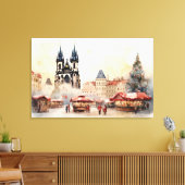 Praag, Tsjechië - Stretched Canvas Print (Insitu (Woonkamer))