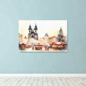 Praag, Tsjechië - Stretched Canvas Print (Insitu (Houten vloer))