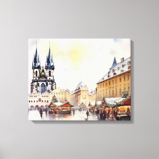 Praag, Tsjechië - Stretched Canvas Print (Voorkant)