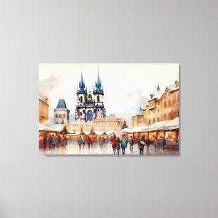 Praag, Tsjechië - Stretched Canvas Print