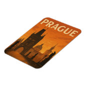 Praag Tsjechië Vintage Travel Magneet (Linkerzijde)