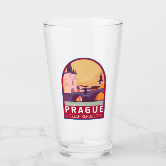 Praag Tsjechische Republiek Reiskunst  Glas (Voorkant)