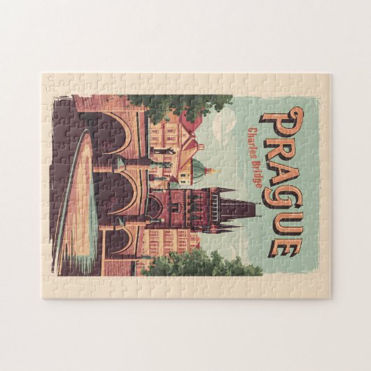 Praag Tsjechische Republiek Reiskunst  Legpuzzel (Horizontaal)