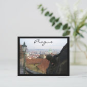 praag uitzicht briefkaart (Staand voorkant)