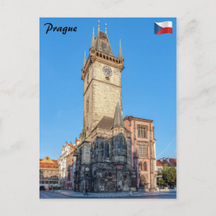 Praag uitzicht op Astronomische Klok Briefkaart