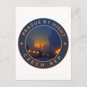 Praag van Night Briefkaart