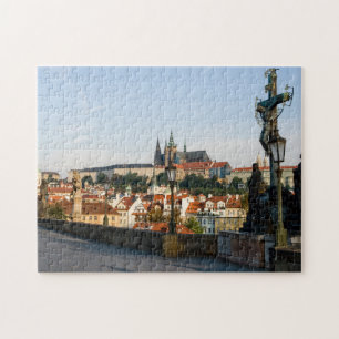 Praagse Kasteel uitzicht vanaf Charles-brug, Tsjec Legpuzzel