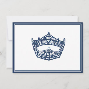 Praalwagen Kroon Plat Notitiekaart Notitiekaartje