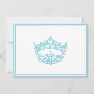 Praalwagen Kroon Plat Notitiekaart Notitiekaartje