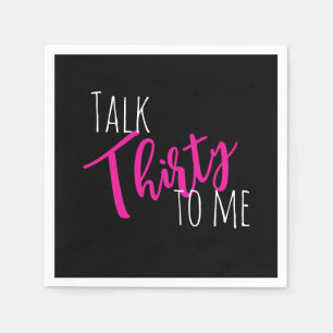 Praat 30 tegen me Verjaardags servet