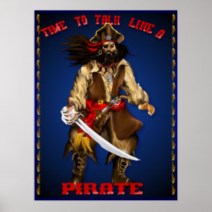 Praat als een piraat...Poster Poster