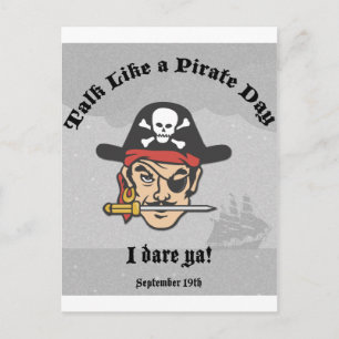 Praat als een Pirate Day. Briefkaart