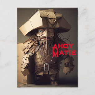 Praat als een piratendag Briefkaart