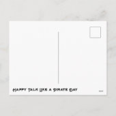 Praat als een piratendag Briefkaart (Achterkant)