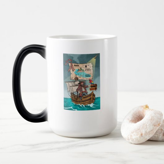 Praat als een piratendag mok (Met donut)