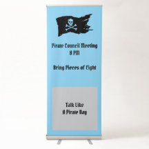 Praat als een piratendag verticale banner