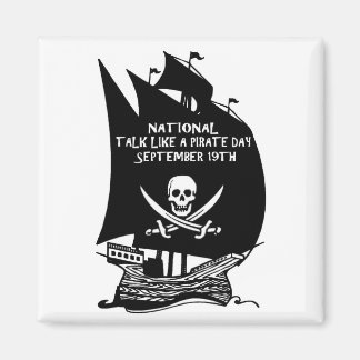 Praat als een piratendagschip magneet