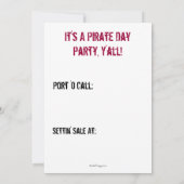 Praat als een primitieve feestdag kaart (Achterkant)