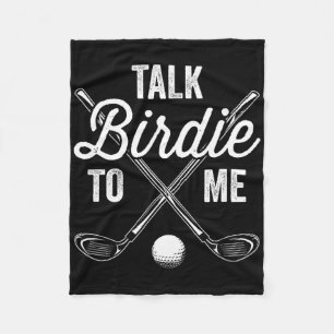 Praat Birdie Met Me Grappig Golf Design Fleece Deken