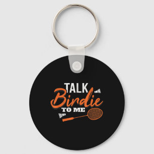 Praat Birdie Met Me Shuttle Racket Badminton Sleutelhanger