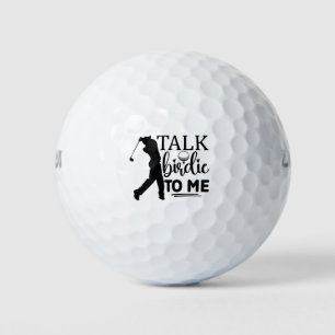 Praat Birdie met Me – Speelse Golf Citaat Design Golfballen