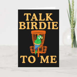 Praat Birdie Met Mij Disc Golf Grappige Papegaai G Kaart