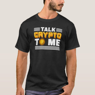 Praat Crypto Met Mij Cryptovaluta Bitcoin Blokke T-shirt
