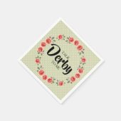 Praat Derby tegen Me Rozen op Limoen Polka Dots se Servet (Hoek)