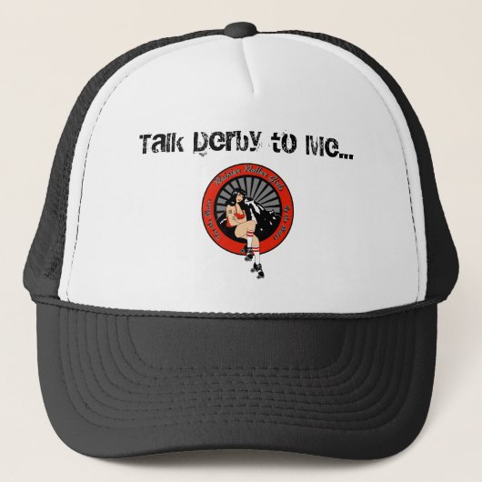 Praat Derby tegen me Trucker Hat Pet (Voorkant)