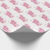 Praat Dertig met me Curvy Groovy 30th Verjaardag Cadeaupapier (Hoek)