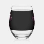 Praat dertig tegen me 30ste verjaardagsfeestje wijnglas zonder voet (Links)