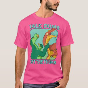 Praat dom Krijg de duim - Iguanodon vs Baryonyx T-shirt