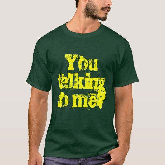 Praat je tegen me? t-shirt (Voorkant)
