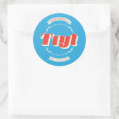 Praat later met je ronde sticker (Tas)