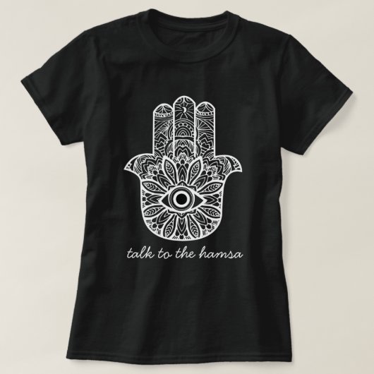 Praat met de Hamsa T-shirt (Design voorkant)