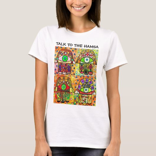 Praat met de Hamsa T-shirt (Voorkant)
