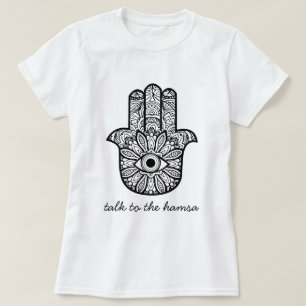 Praat met de Hamsa T-shirt