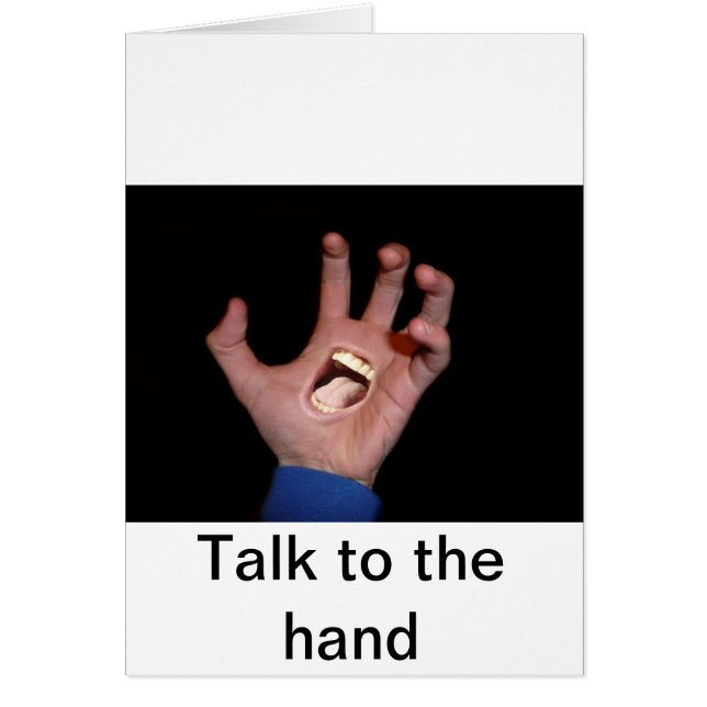 Praat met de hand (Voorkant)