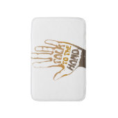 Praat met de hand badmat (Voorkant Verticaal)