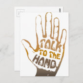 Praat met de hand briefkaart (Voorkant / Achterkant)