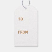 Praat met de hand cadeaulabel (Achterkant)