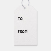 Praat met de hand cadeaulabel (Achterkant)