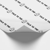 Praat met de hand cadeaupapier (Hoek)