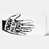 Praat met de hand Case-Mate iPhone case (Achterkant (horizontaal))