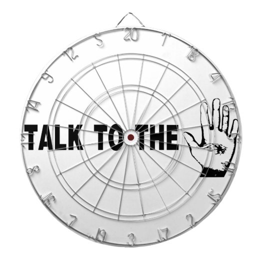 Praat met de hand dartbord (Voorkant)