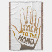 Praat met de hand deken (Voorkant Verticaal)