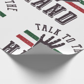 Praat met de Hand Distressed Hand Humor Cadeaupapier