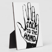 Praat met de hand fotoplaat (Zijkant)